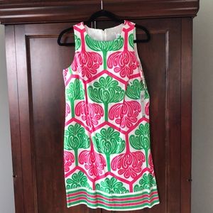 NWT Pink and Green Shift Dress, size 10